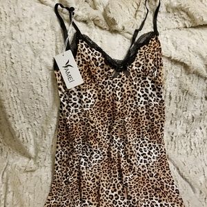 Leopard print nightie